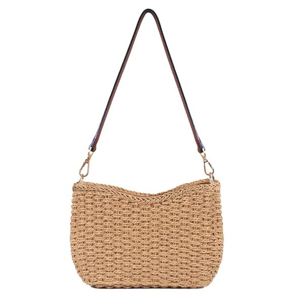 Small Woven Straw Bag Mini Summer Beach Vacation Purse Bohemian :3 - Picture 1 of 7